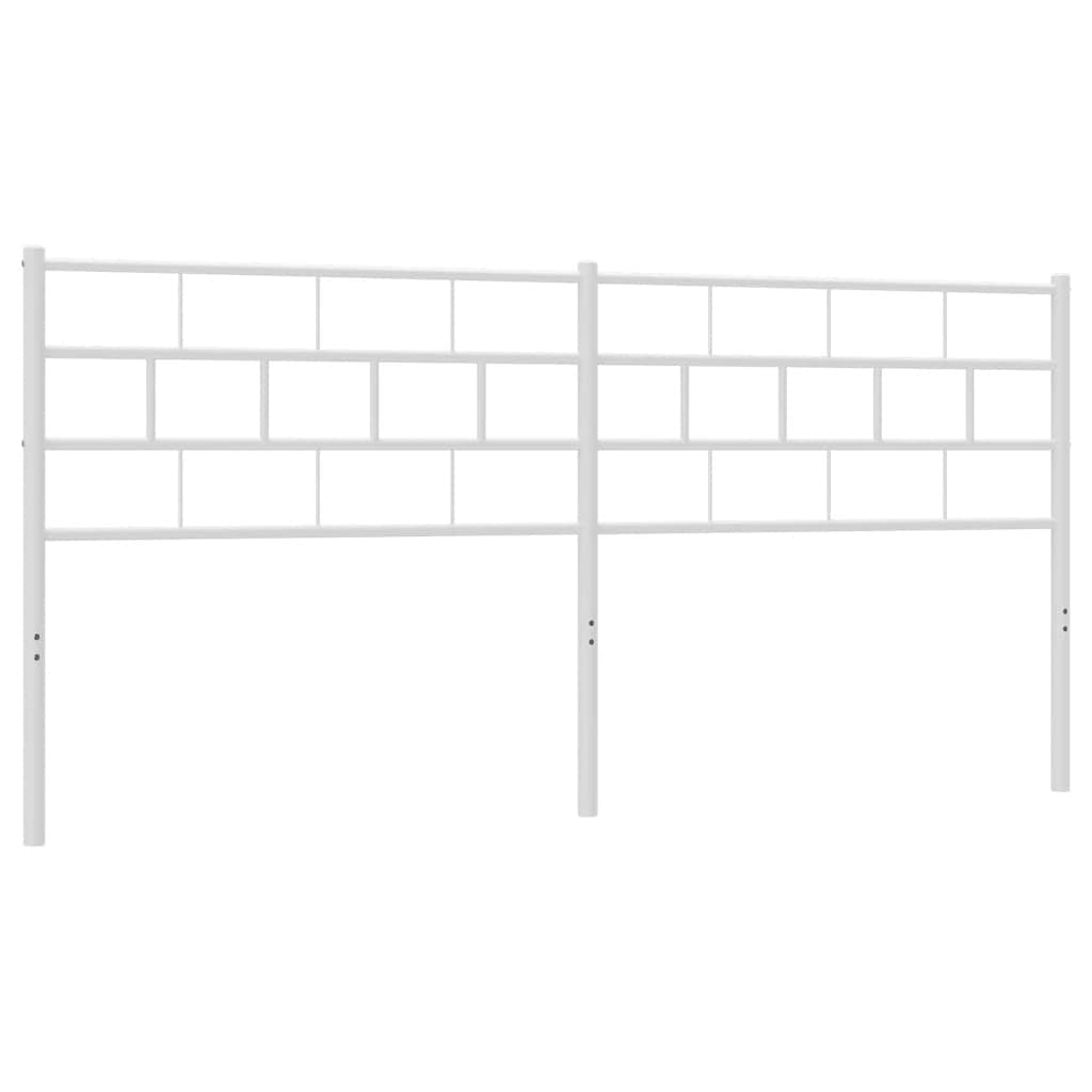 udskiftningsgavl 200 cm metal hvid