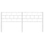 udskiftningsgavl 200 cm metal hvid