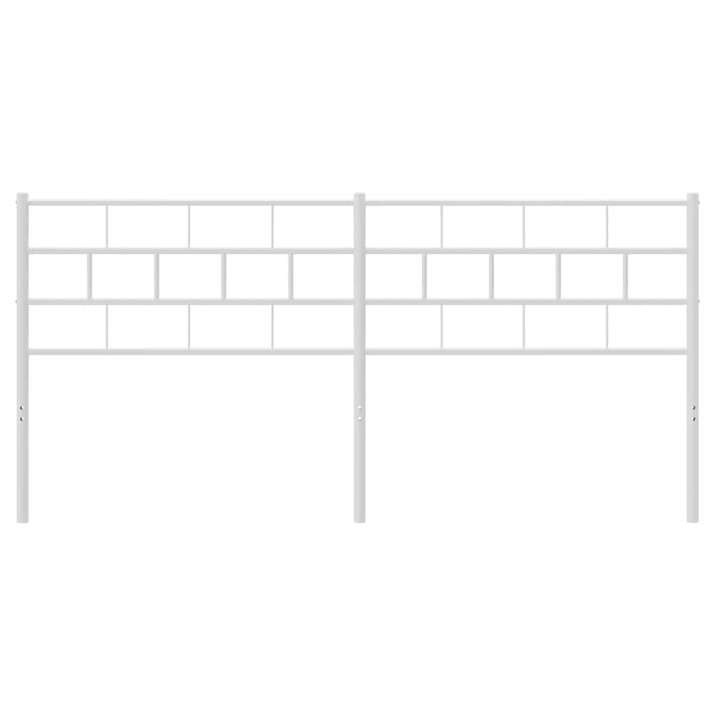 udskiftningsgavl 200 cm metal hvid