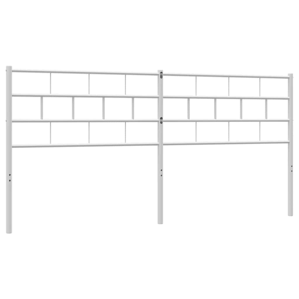 udskiftningsgavl 200 cm metal hvid