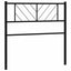 udskiftningsgavl 100 cm metal sort
