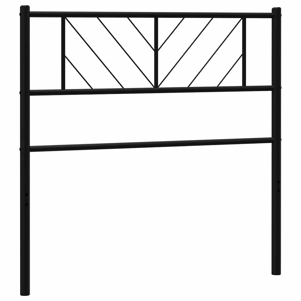 udskiftningsgavl 100 cm metal sort