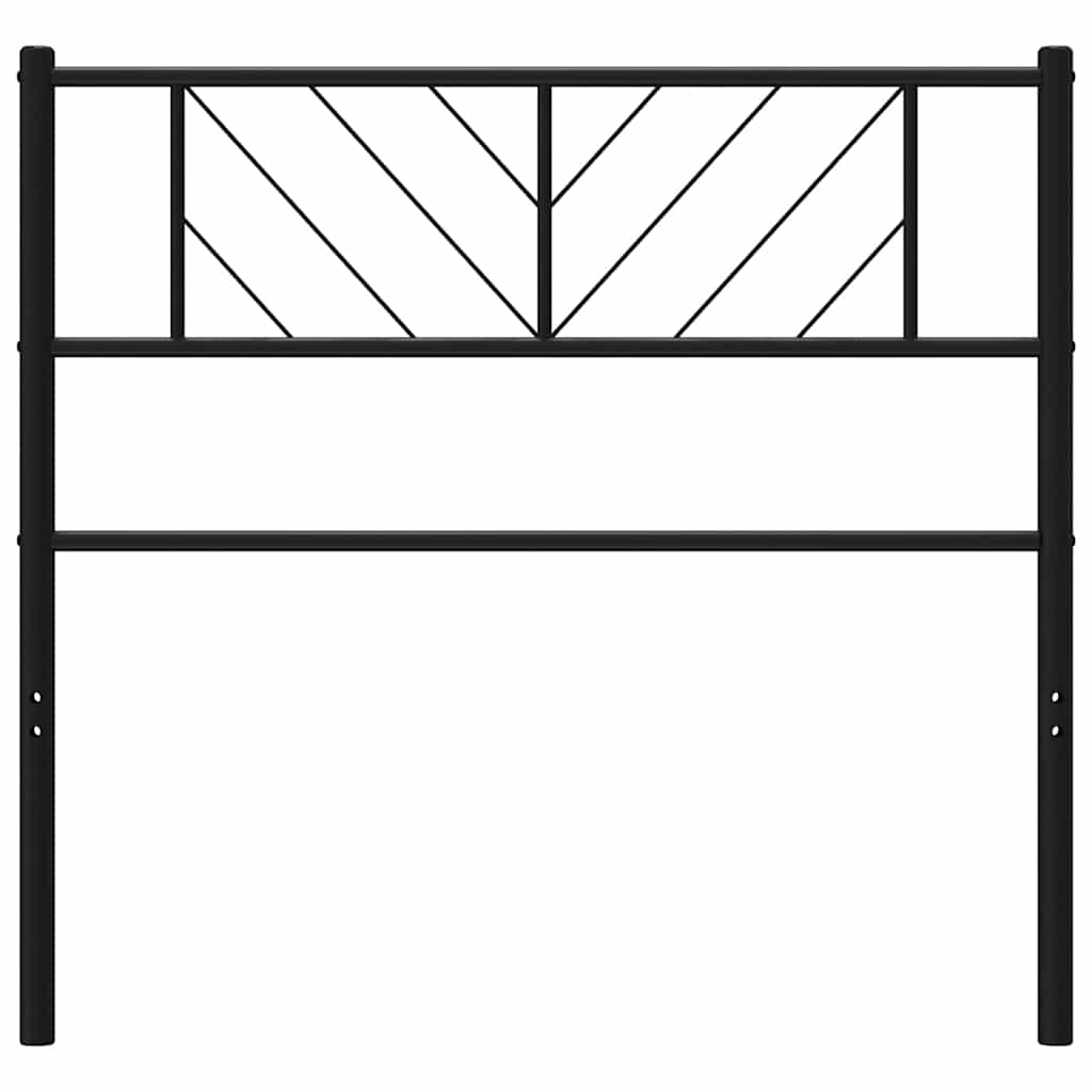 udskiftningsgavl 100 cm metal sort