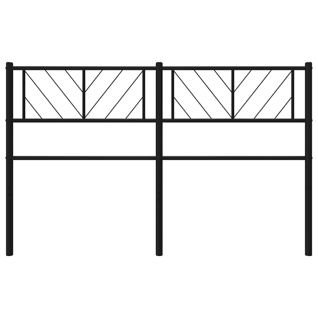 udskiftningsgavl 135 cm metal sort