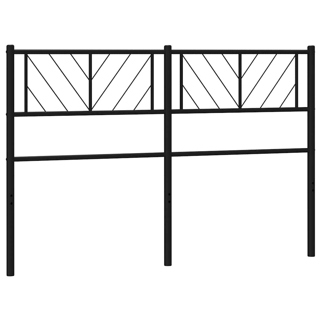 udskiftningsgavl 150 cm metal sort