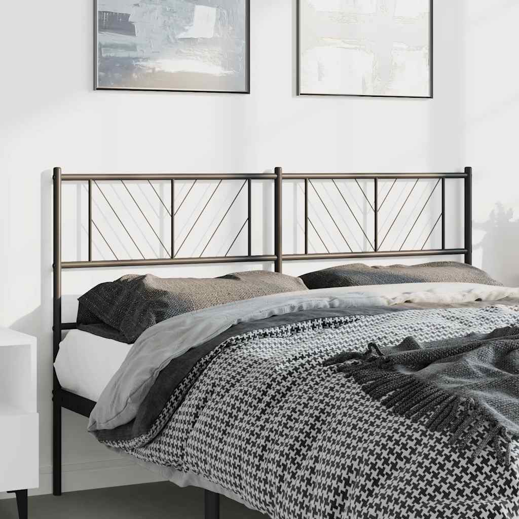 udskiftningsgavl 150 cm metal sort