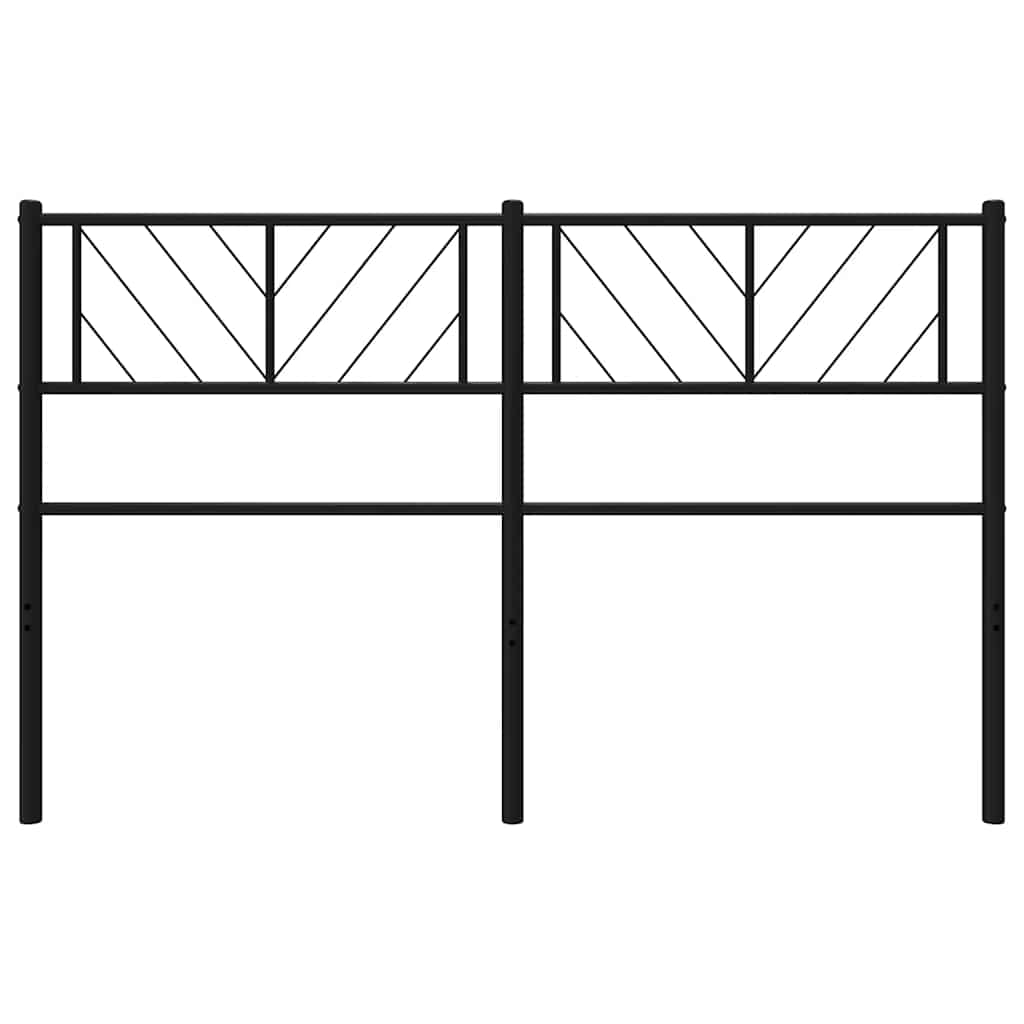 udskiftningsgavl 150 cm metal sort