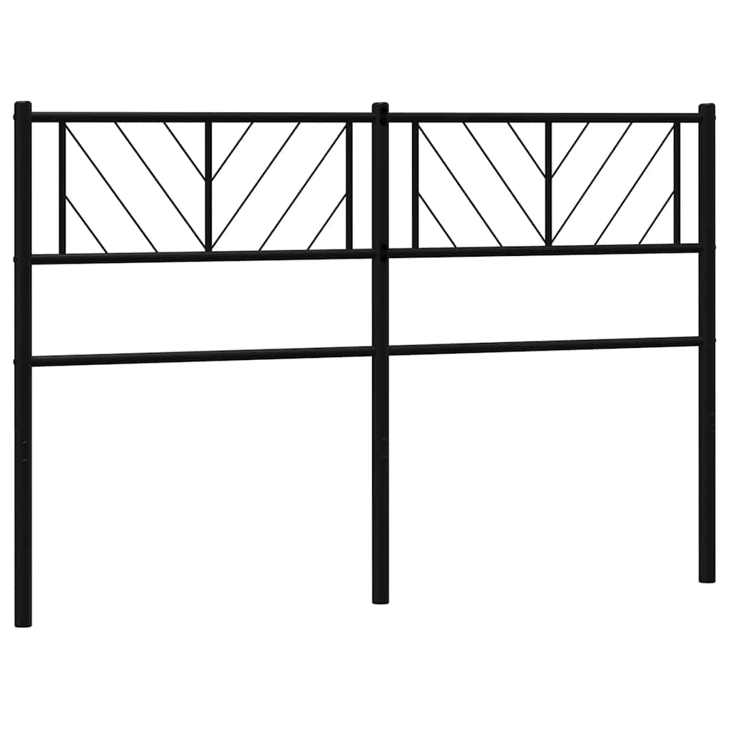udskiftningsgavl 150 cm metal sort