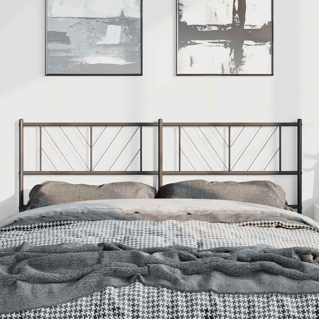 udskiftningsgavl 150 cm metal sort