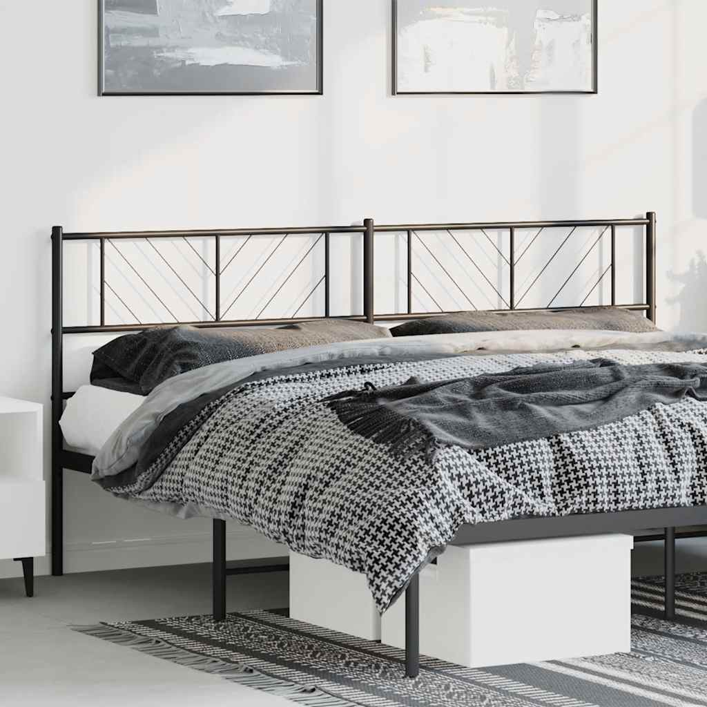 udskiftningsgavl 193 cm metal sort