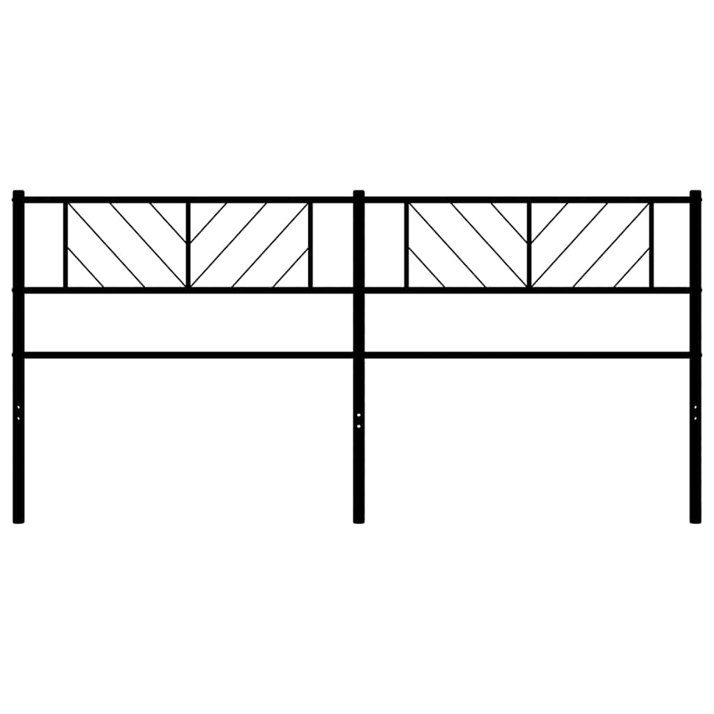 udskiftningsgavl 193 cm metal sort