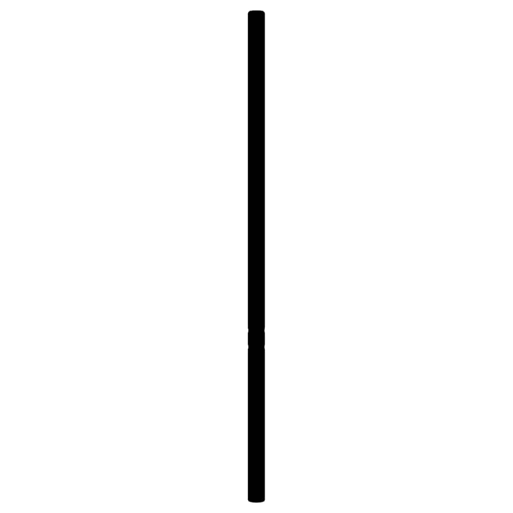 udskiftningsgavl 193 cm metal sort
