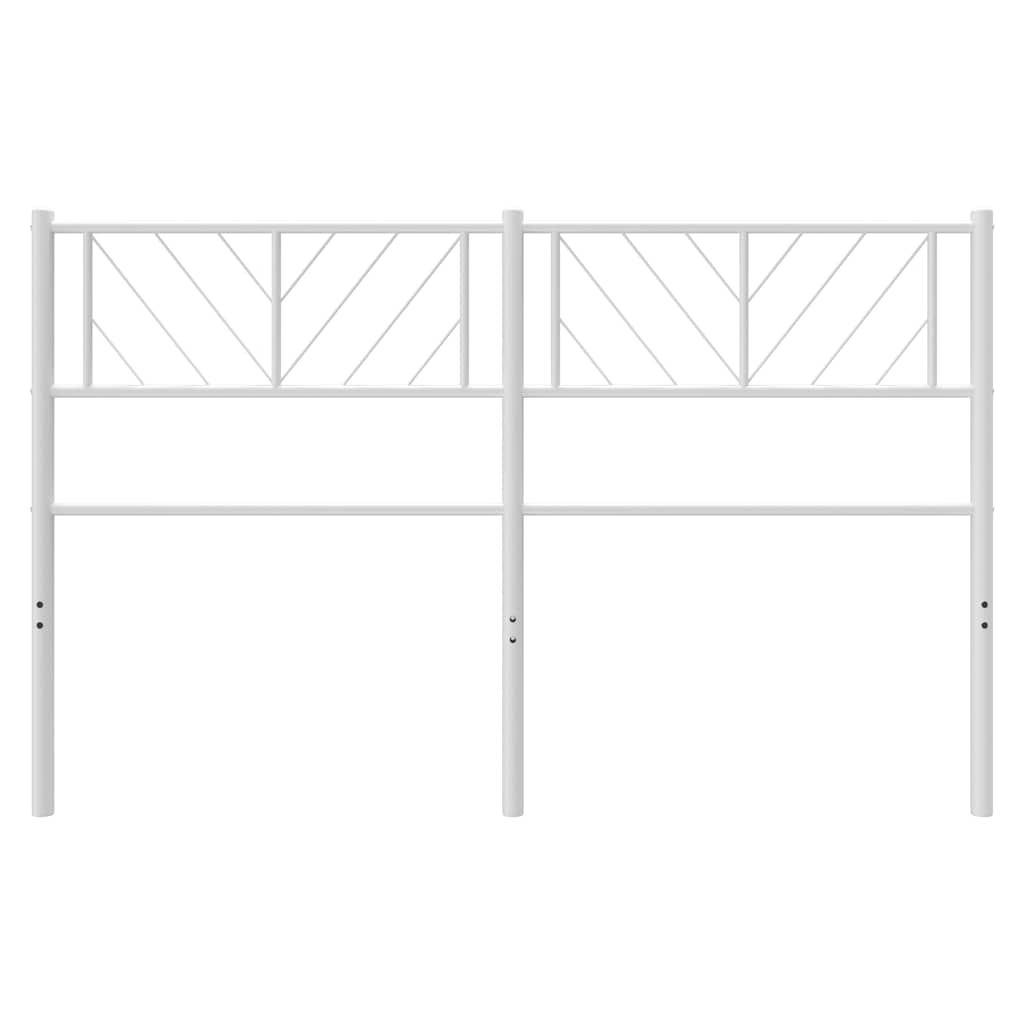 udskiftningsgavl 120 cm metal hvid
