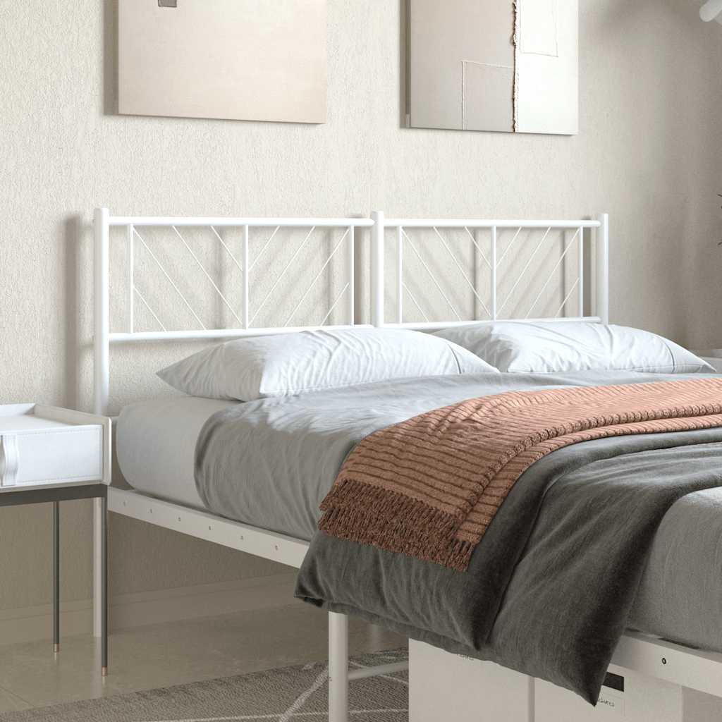 udskiftningsgavl 120 cm metal hvid