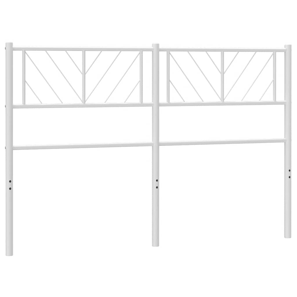 udskiftningsgavl 135 cm metal hvid