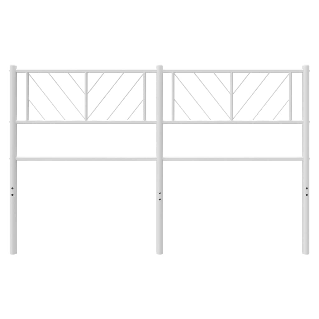 udskiftningsgavl 135 cm metal hvid