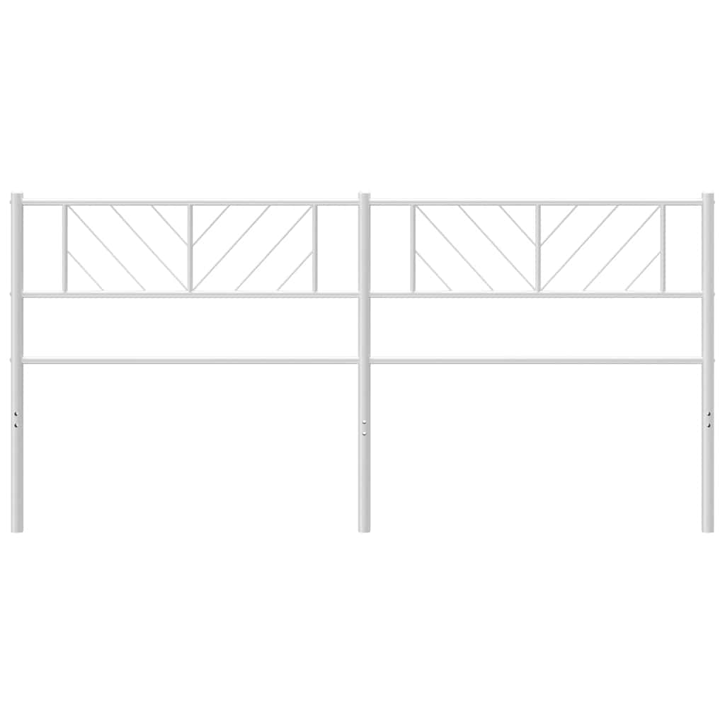 udskiftningsgavl 180 cm metal hvid