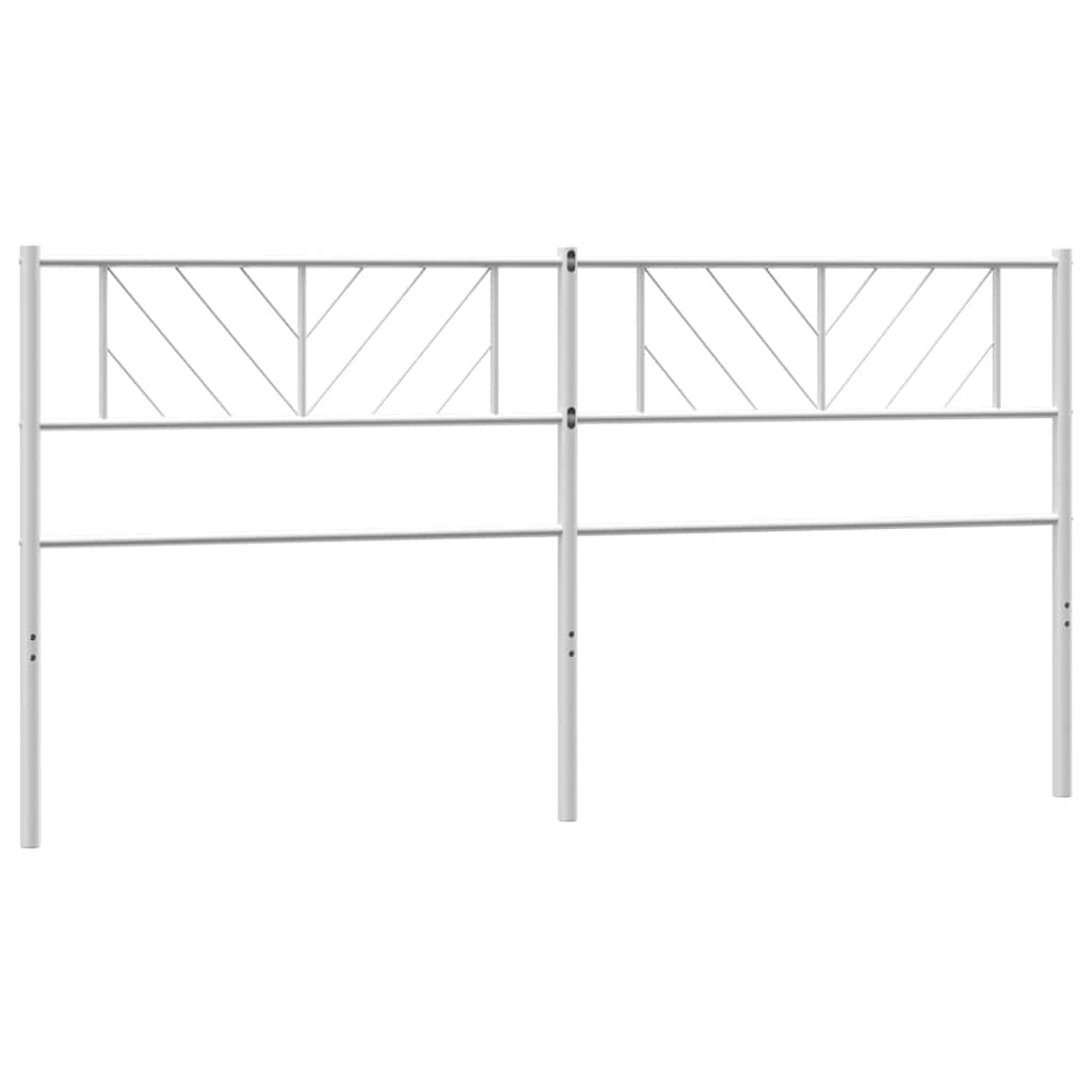 udskiftningsgavl 180 cm metal hvid