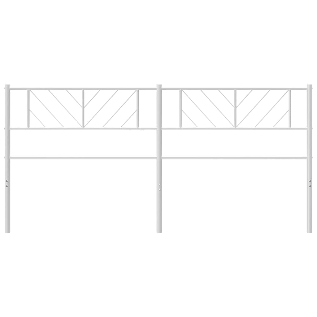 udskiftningsgavl 193 cm metal hvid