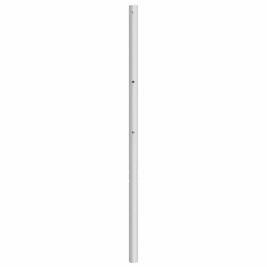 udskiftningsgavl 193 cm metal hvid