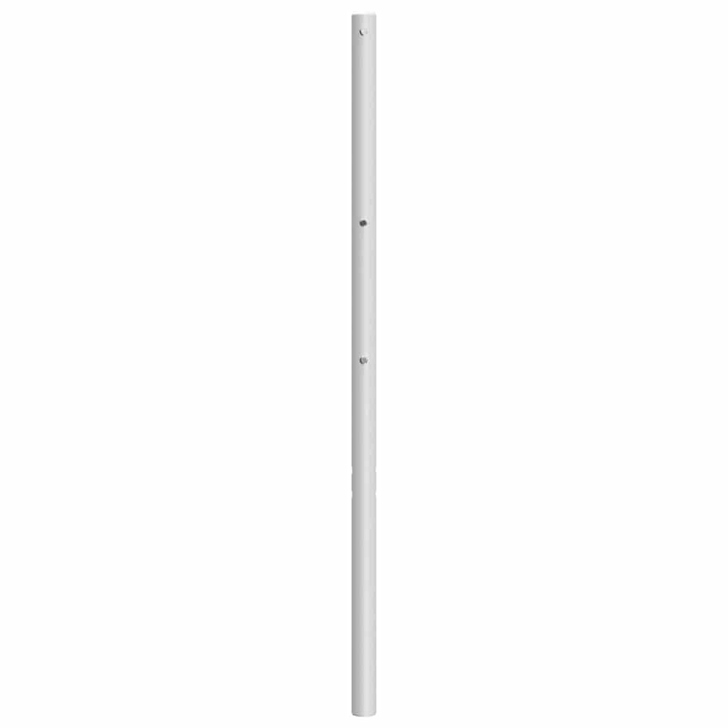 udskiftningsgavl 200 cm metal hvid