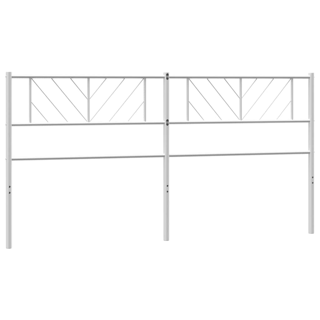 udskiftningsgavl 200 cm metal hvid