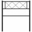 udskiftningsgavl 90 cm metal sort