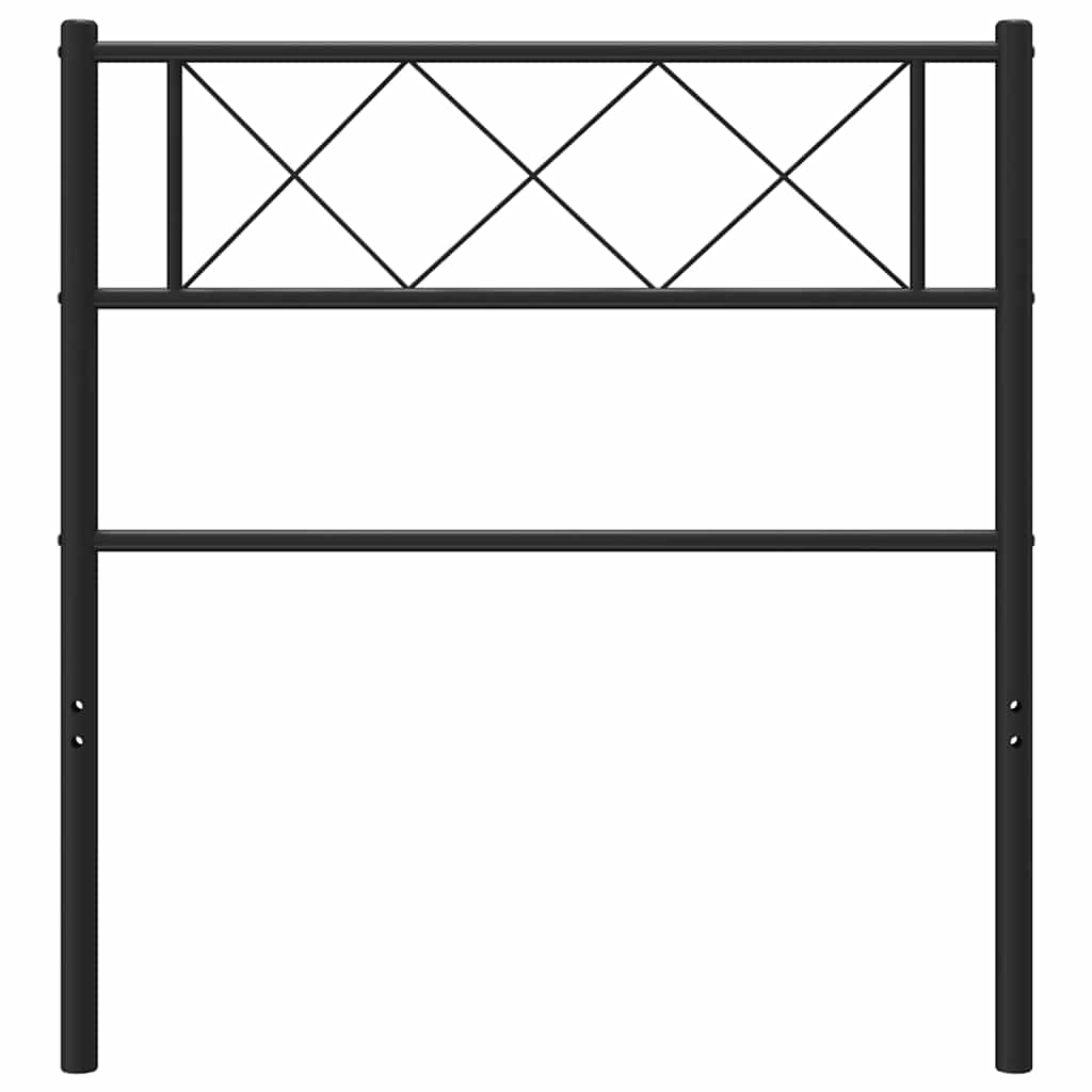 udskiftningsgavl 90 cm metal sort