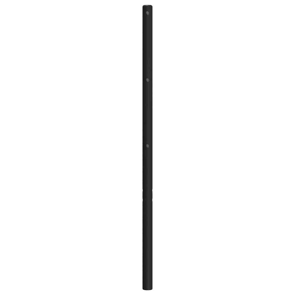udskiftningsgavl 90 cm metal sort