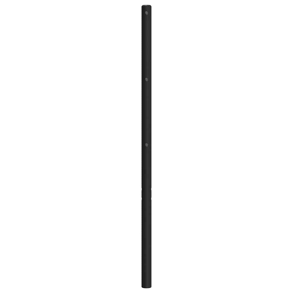 udskiftningsgavl 100 cm metal sort