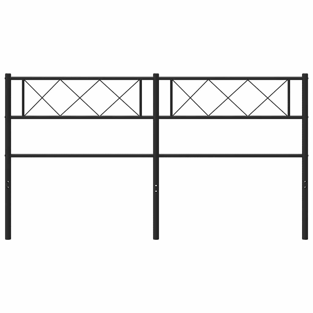 udskiftningsgavl 120 cm metal sort