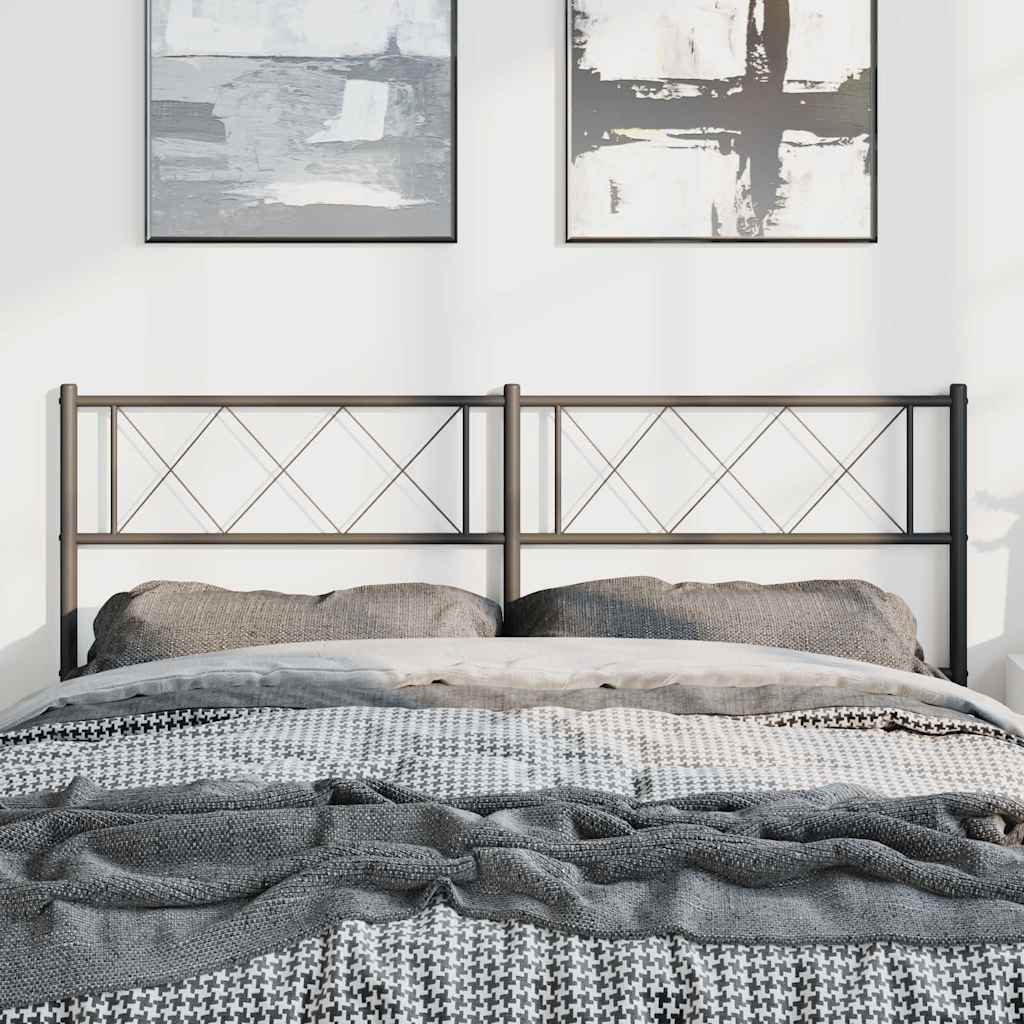 udskiftningsgavl 135 cm metal sort