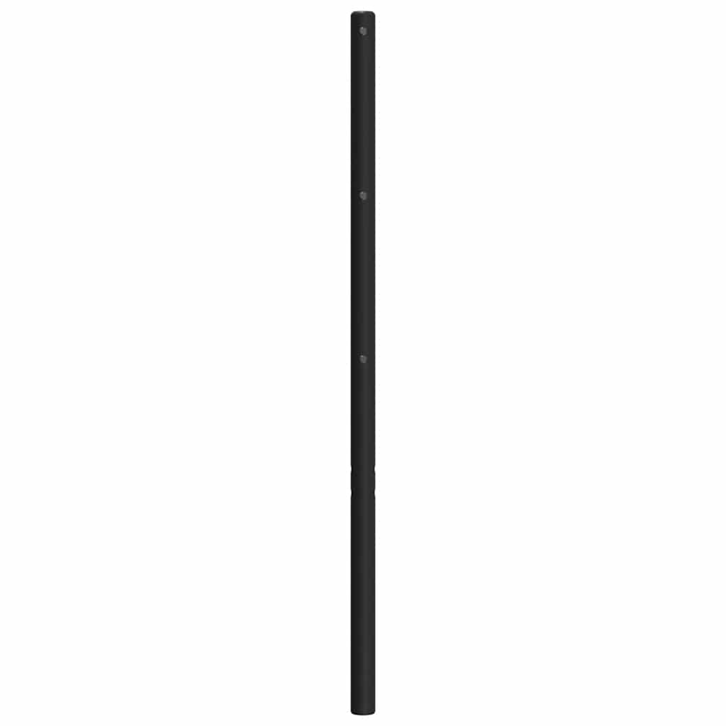 udskiftningsgavl 135 cm metal sort