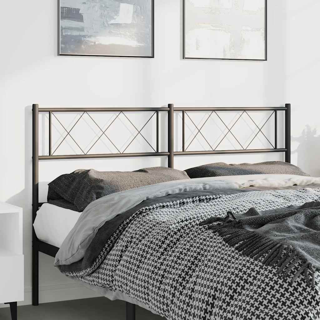 udskiftningsgavl 135 cm metal sort