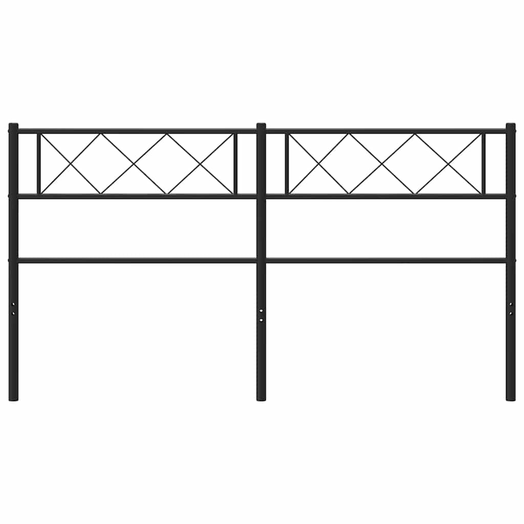 udskiftningsgavl 150 cm metal sort