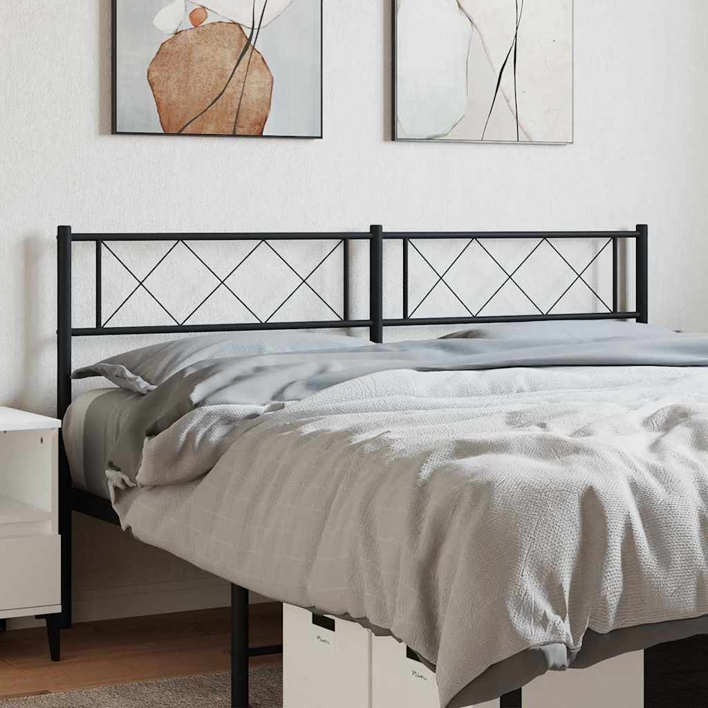 udskiftningsgavl 150 cm metal sort