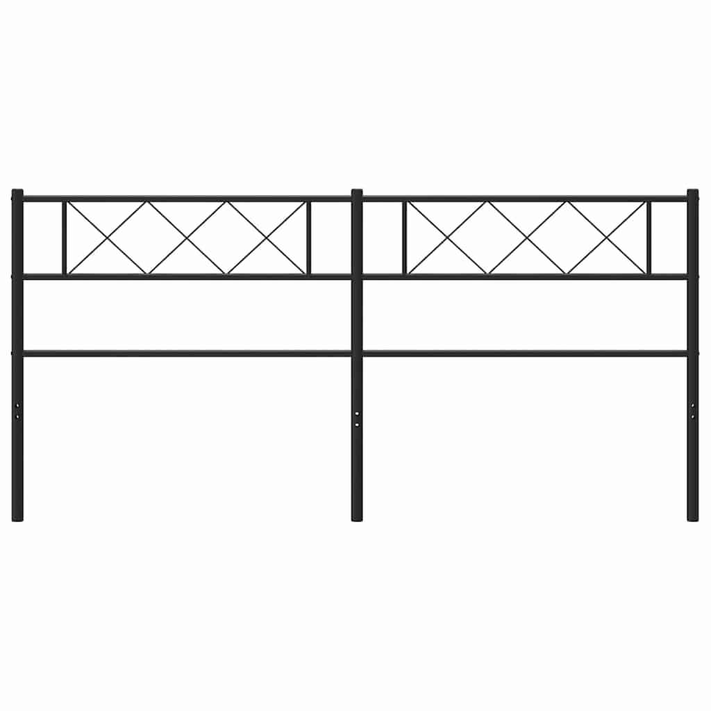 udskiftningsgavl 180 cm metal sort