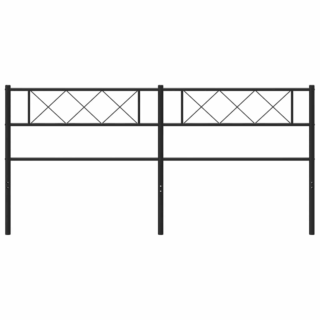 udskiftningsgavl 193 cm metal sort