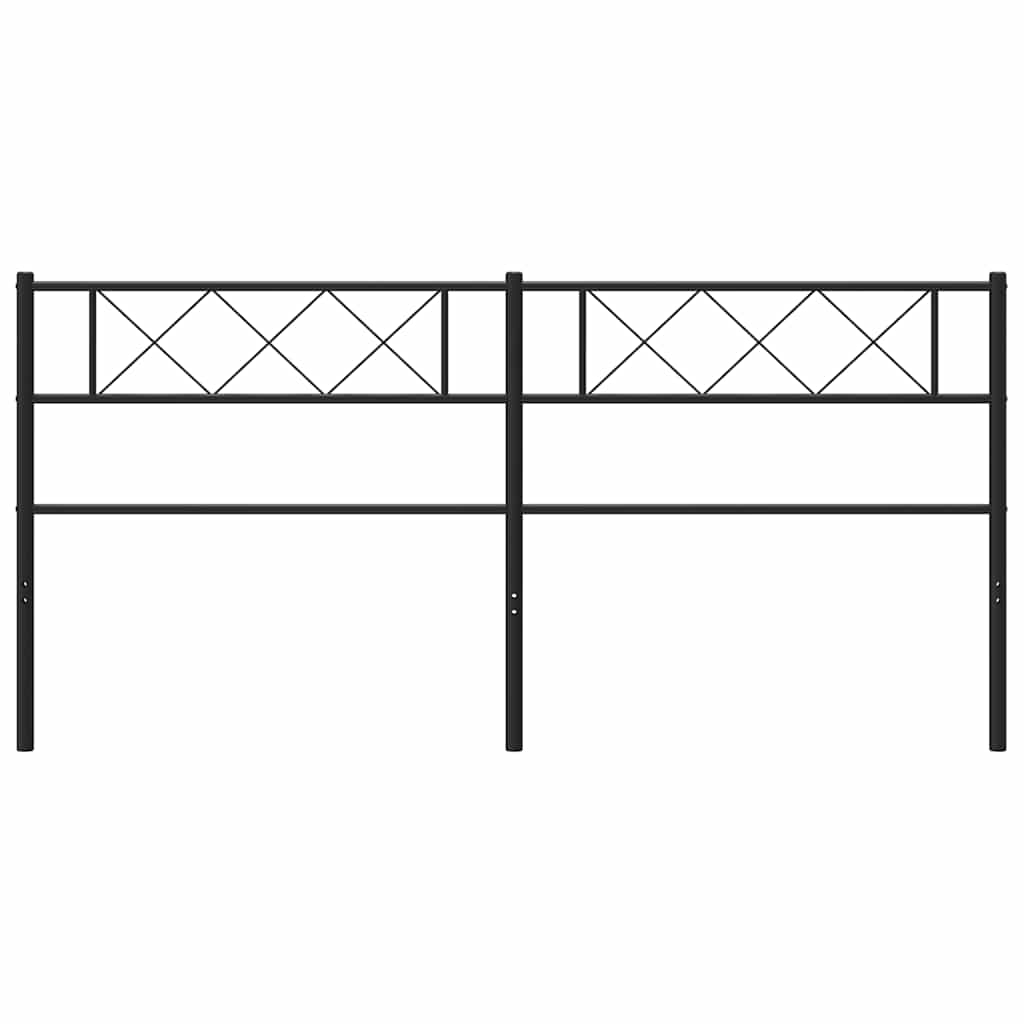 udskiftningsgavl 200 cm metal sort