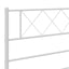 sengeramme med sengegavl 183x213 cm metal hvid