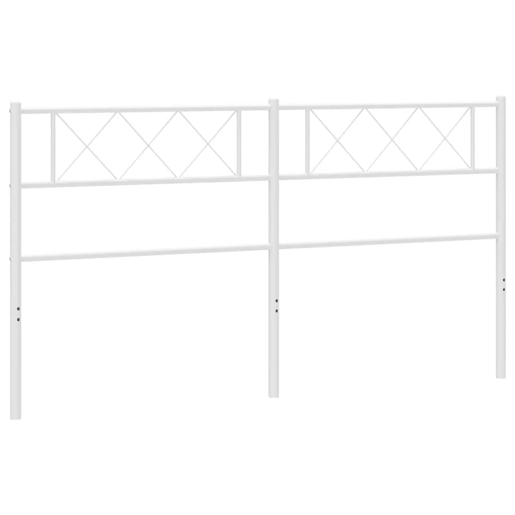 udskiftningsgavl 193 cm metal hvid