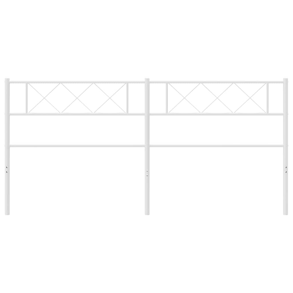 udskiftningsgavl 193 cm metal hvid