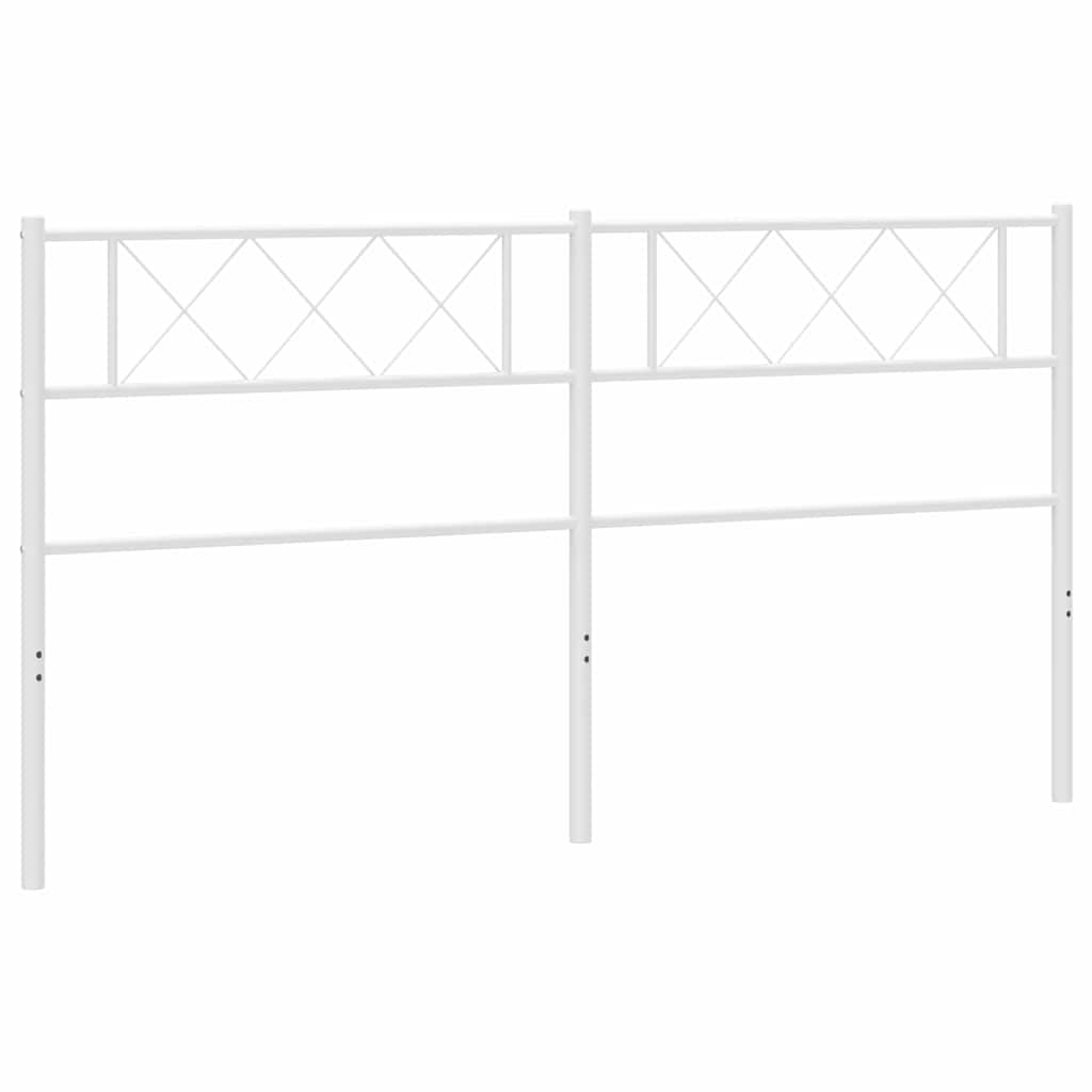udskiftningsgavl 200 cm metal hvid