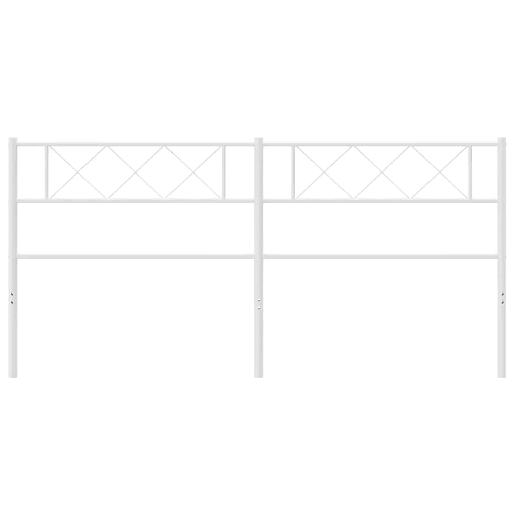 udskiftningsgavl 200 cm metal hvid