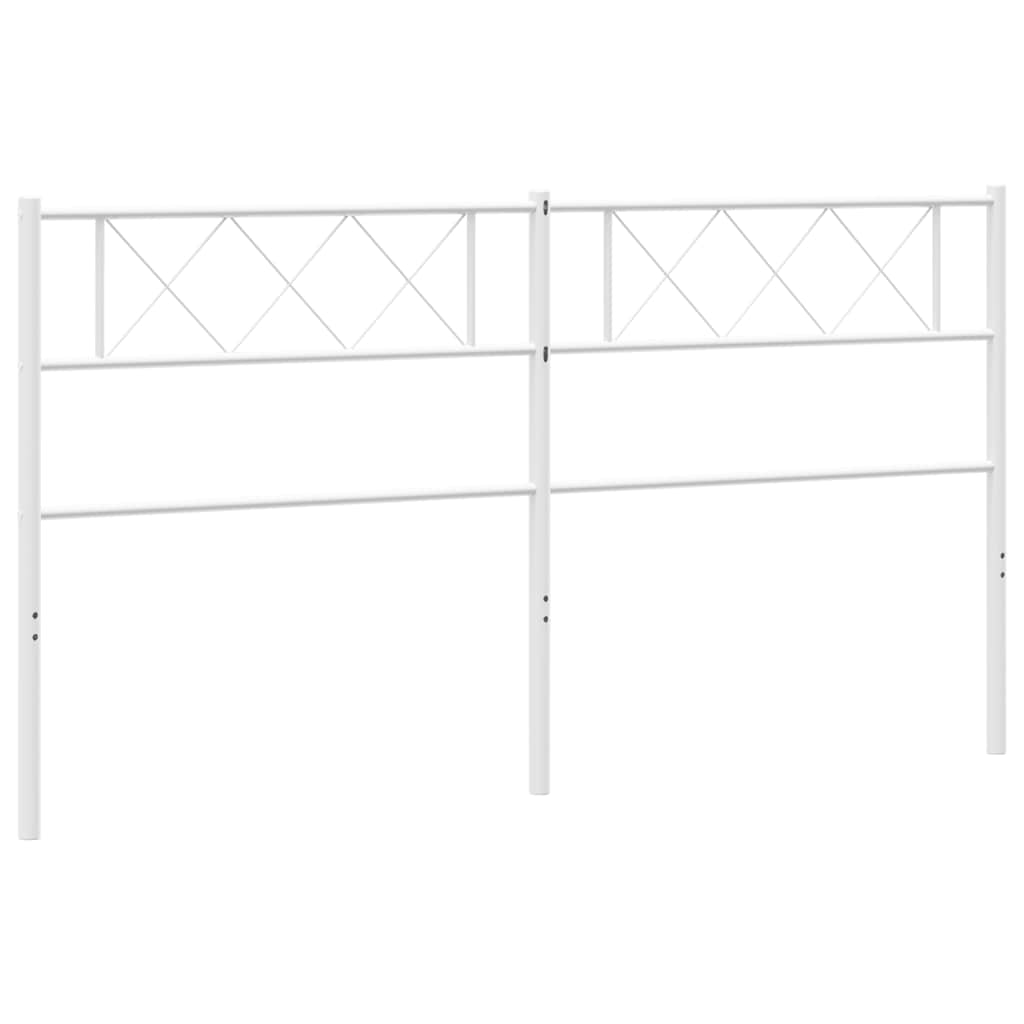 udskiftningsgavl 200 cm metal hvid