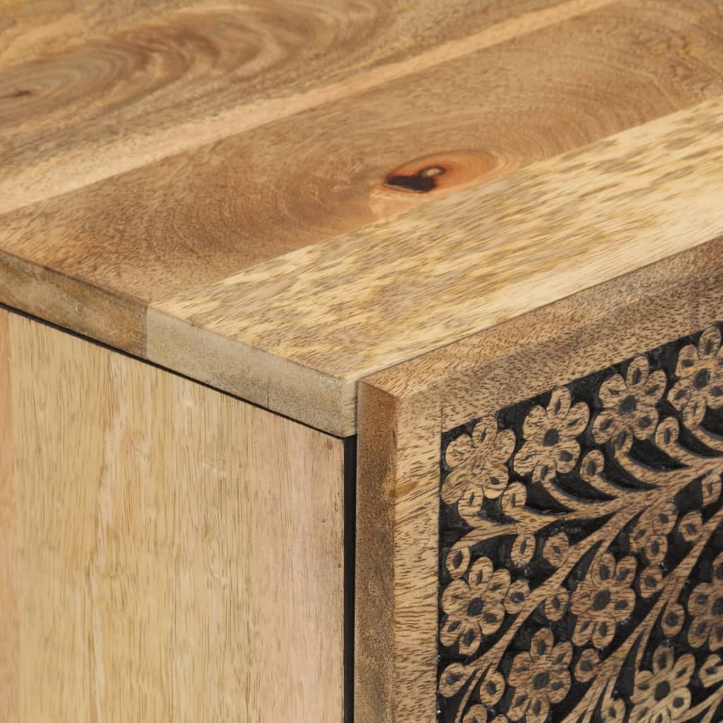 skabe 3 stk. 60x33x75 cm massivt mangotræ