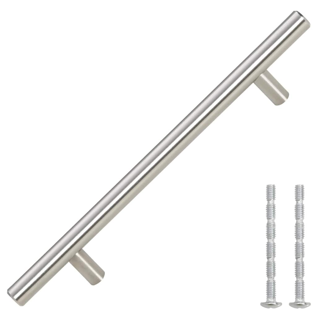 skabshåndtag 10 stk. hulafstand 160 mm samlet længde 224 mm rustfrit stål sølvfarvet