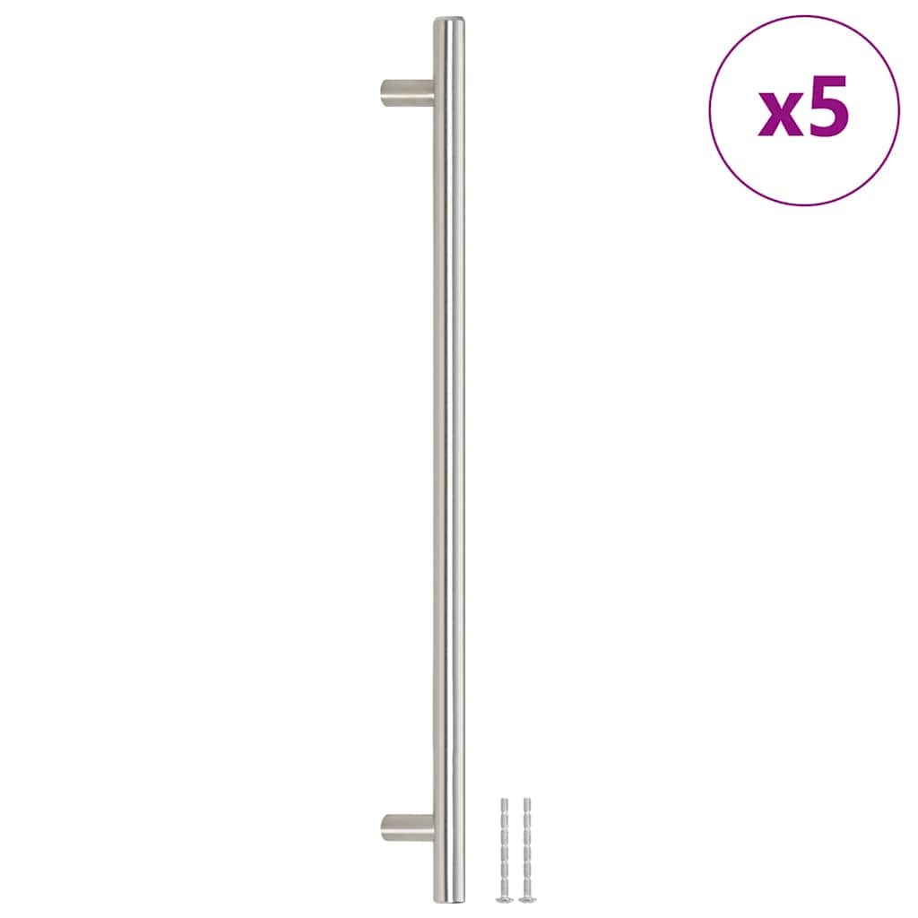skabshåndtag 5 stk. 320 mm rustfrit stål sølvfarvet