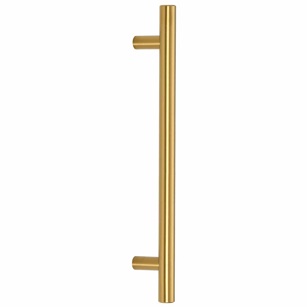 skabshåndtag 10 stk. hulafstand 160 mm samlet længde 224 mm rustfrit stål guldfarvet