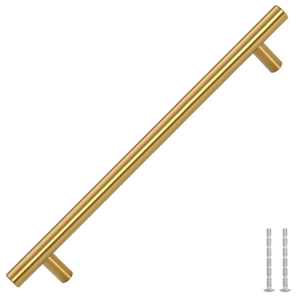 skabshåndtag 5 stk. 192 mm rustfrit stål guldfarvet